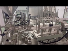 เครื่องบรรจุและปิดผนึกถ้วยแบบสามหัว พร้อมปิดผนึกด้วยฟิล์มม้วนและปิดฝา