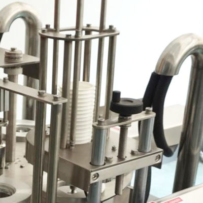 0.3-0.5mm Thickness Automatic Cup Sealing Machine For 90-100mm Cup Packaging