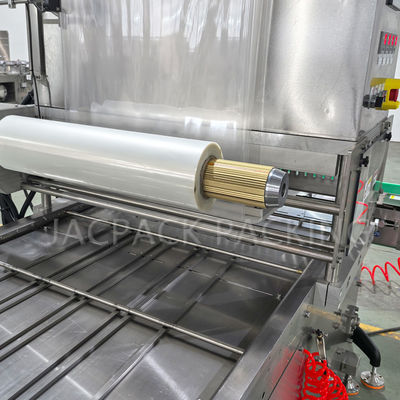 The Tray Sealing and Labeling Machine for Dehydrated dried fruit and thick sauce container
