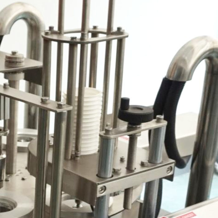 0.3-0.5mm Thickness Automatic Cup Sealing Machine For 90-100mm Cup Packaging