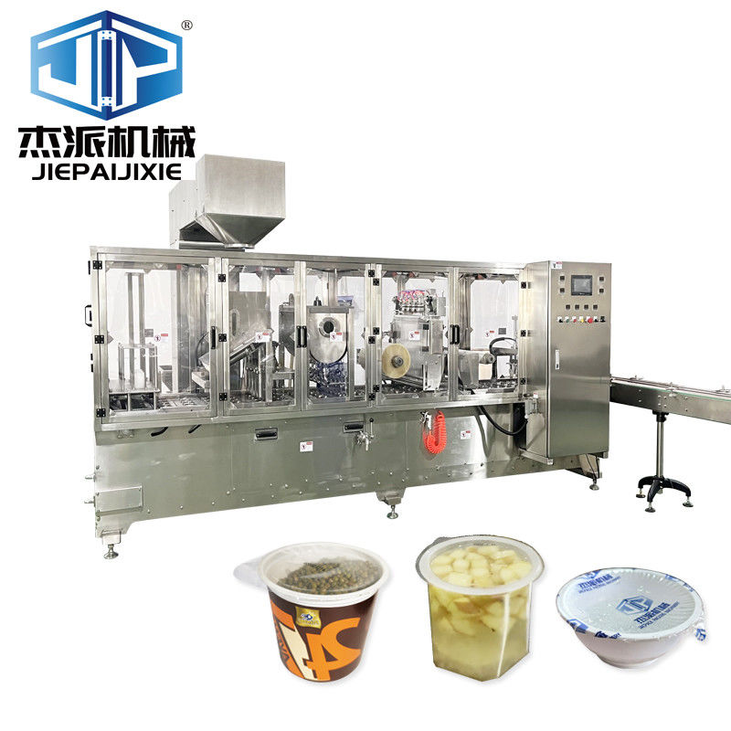 50-95mm Size Utilization Yogurt Cup Filling Sealing Machine PLC
