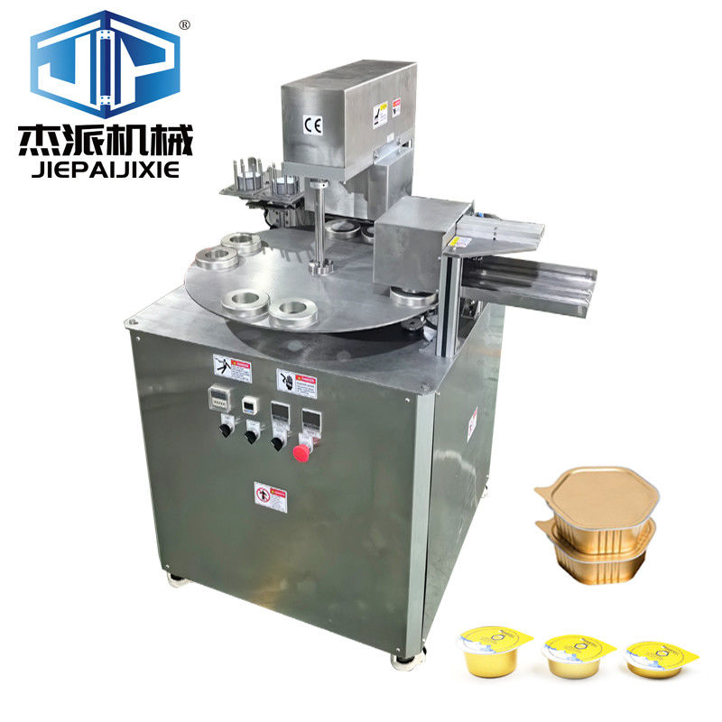 800trays/hour Capacity Rotary Food Tray Sealing Machine For Snack Dry Food Tray