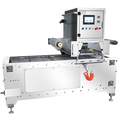 0.04mm MAP Tray Sealer Machine 220V / 50HZ แรงไฟฟ้า 0.4-0.6Mpa ความดันอากาศ