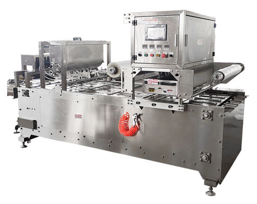 5.5kw MAP Tray Sealer Machine สําหรับเนื้อวัว เนื้อหมู แมว ไก่ผสมเนื้อและชีส