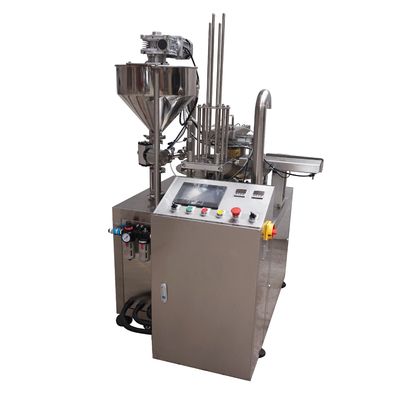 PLC เครื่องประทับถ้วยหมุน 8 cups/min สําหรับการใช้ในอุตสาหกรรม