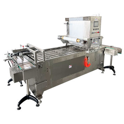 380v 50hz MAP Tray Sealer System 0.4-0.6Mpa เครื่องบรรจุกระจก PP