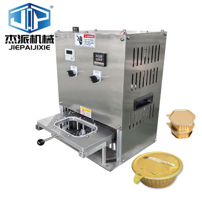 อัตโนมัติ Sealer อาหารอัลลูมิเนียมฟอยล์เทรย์เครื่องปิด PLC